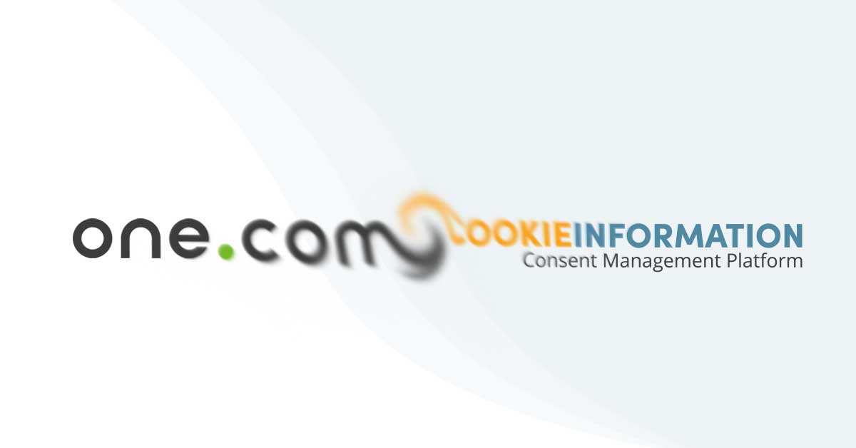 one.com is now a cookie information partner