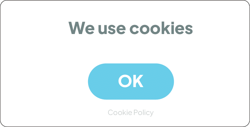 Non-compliant cookie banner example #1