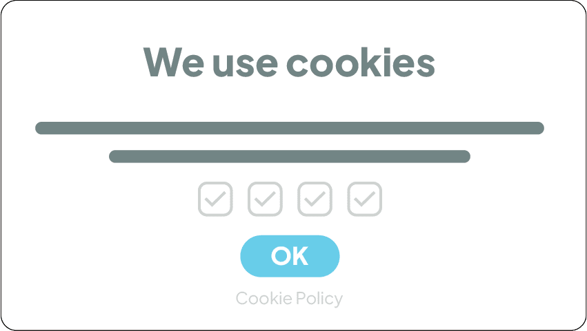 Non-compliant cookie banner example #2