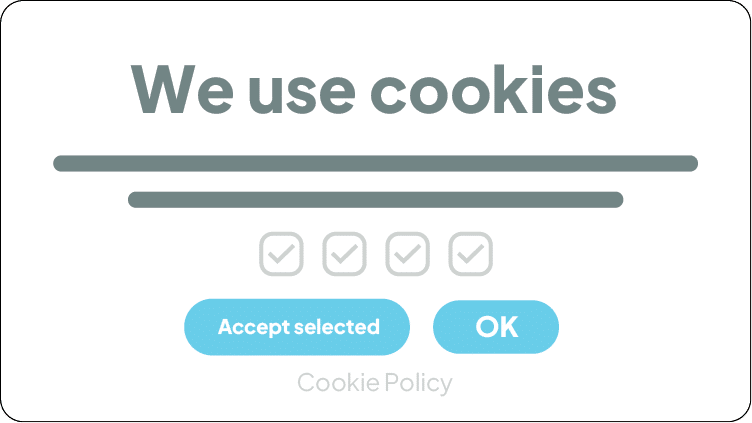 Non-compliant cookie banner example #3